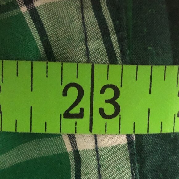 - Mens Green/Blue/White Long Sleeve Shirt. Medium - Picture 3 of 6